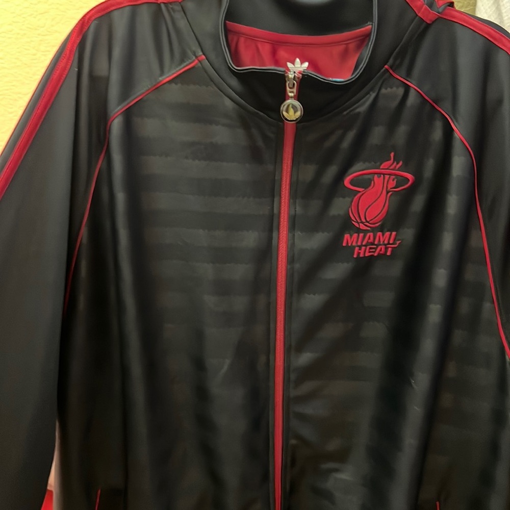 Adidas Miami Heat Jump Suit Jacket